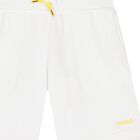 Boys White Logo Shorts, 1, hi-res