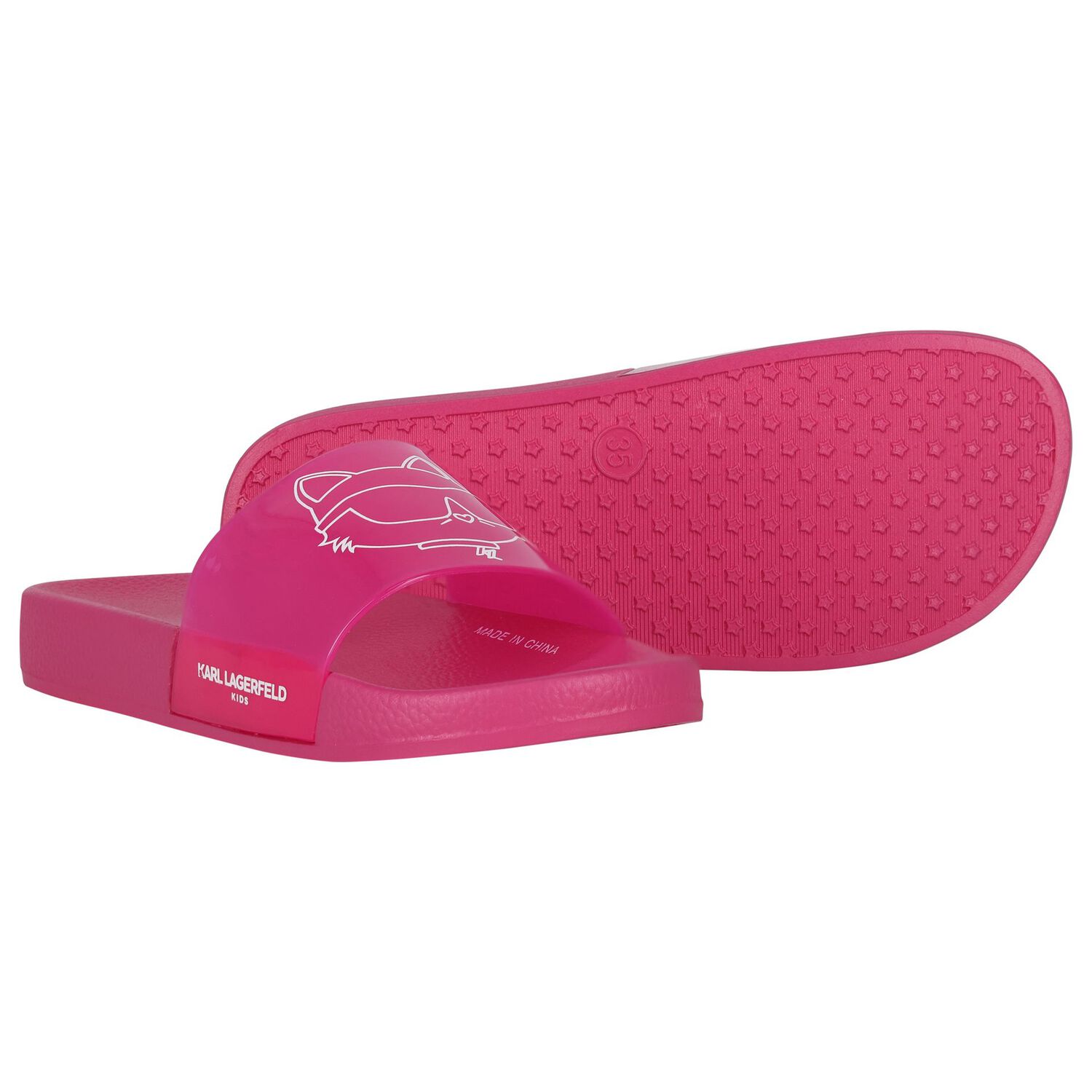 Girls Pink Choupette Sliders, 1, hi-res image number null