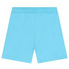 Boys White & Blue Fish Shorts Set, 1, hi-res