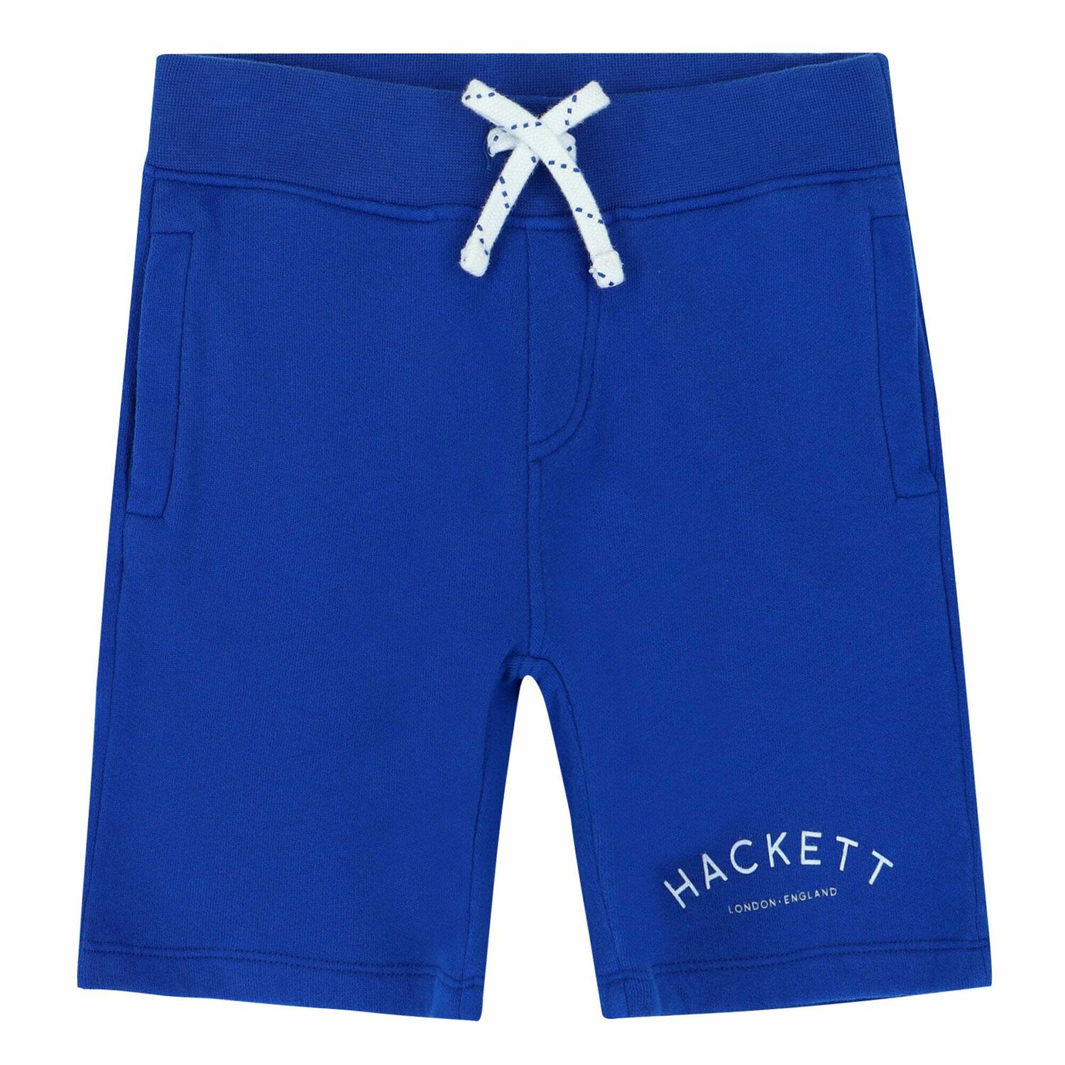 Boys Blue Logo Shorts, 1, hi-res