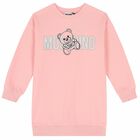 Girls Pink Logo Sweatshirt Dress, 1, hi-res
