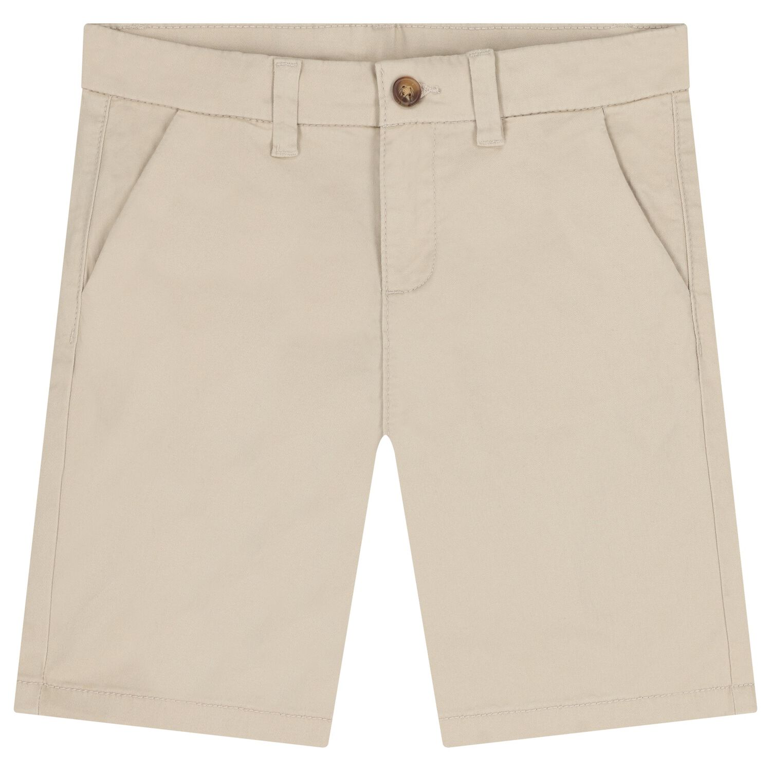 Boys Beige Chino Shorts, 1, hi-res