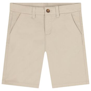 Boys Beige Chino Shorts