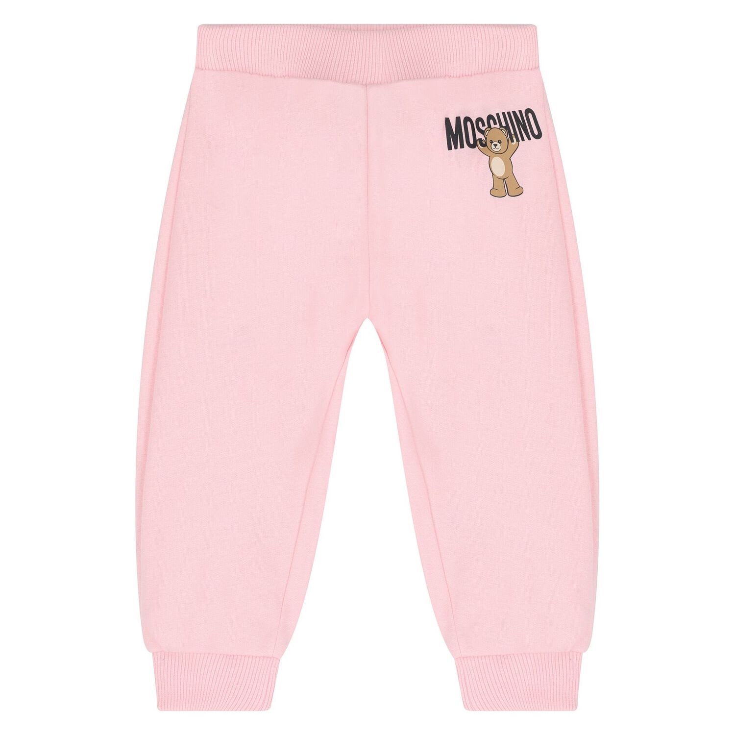 Younger Girls Pink Teddy Bear Logo Tracksuit, 3, hi-res