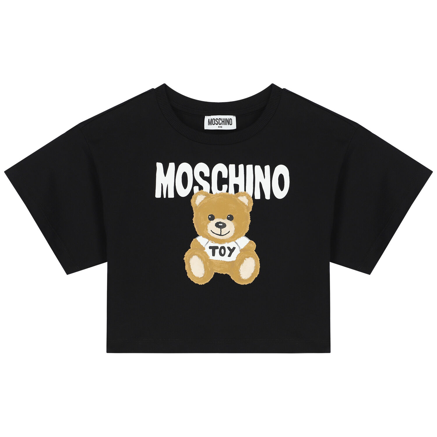 Girls Black Teddy Logo Skirt Set, 4, hi-res