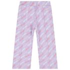 Girls Purple Logo Joggers, 1, hi-res