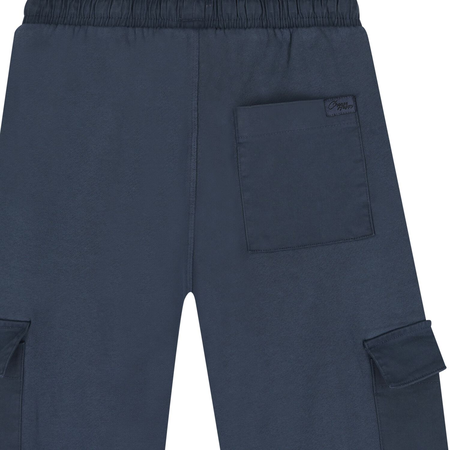 Boys Navy Blue Cargo Trousers, 1, hi-res