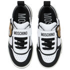 Black & White Teddy Bear Trainers, 1, hi-res