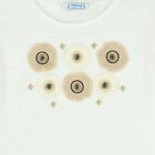 Girls Ivory Flower T-Shirt, 1, hi-res