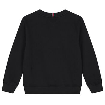 Boys Black Logo Sweatshirt