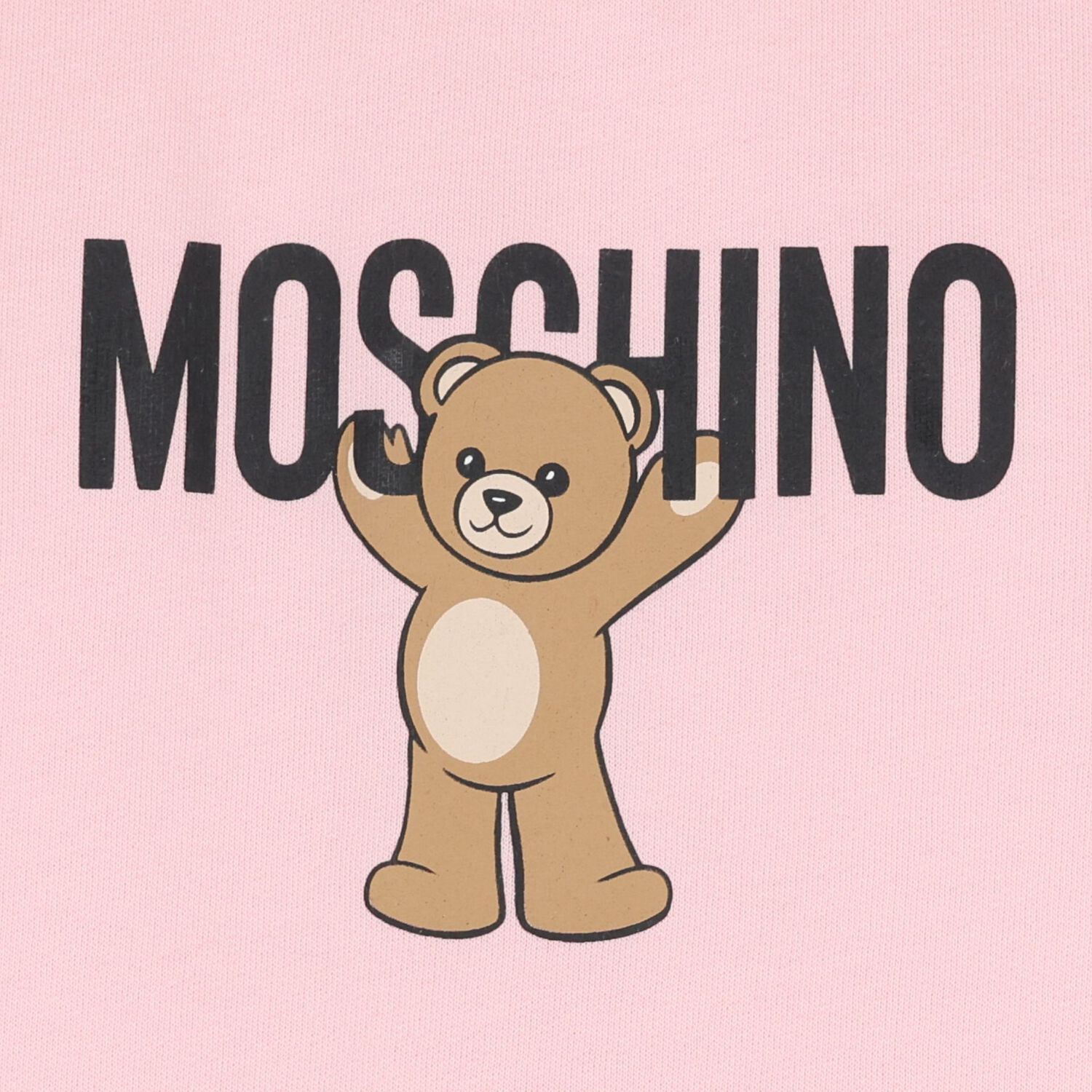 Younger Girls Pink Teddy Bear Logo Dress, 4, hi-res