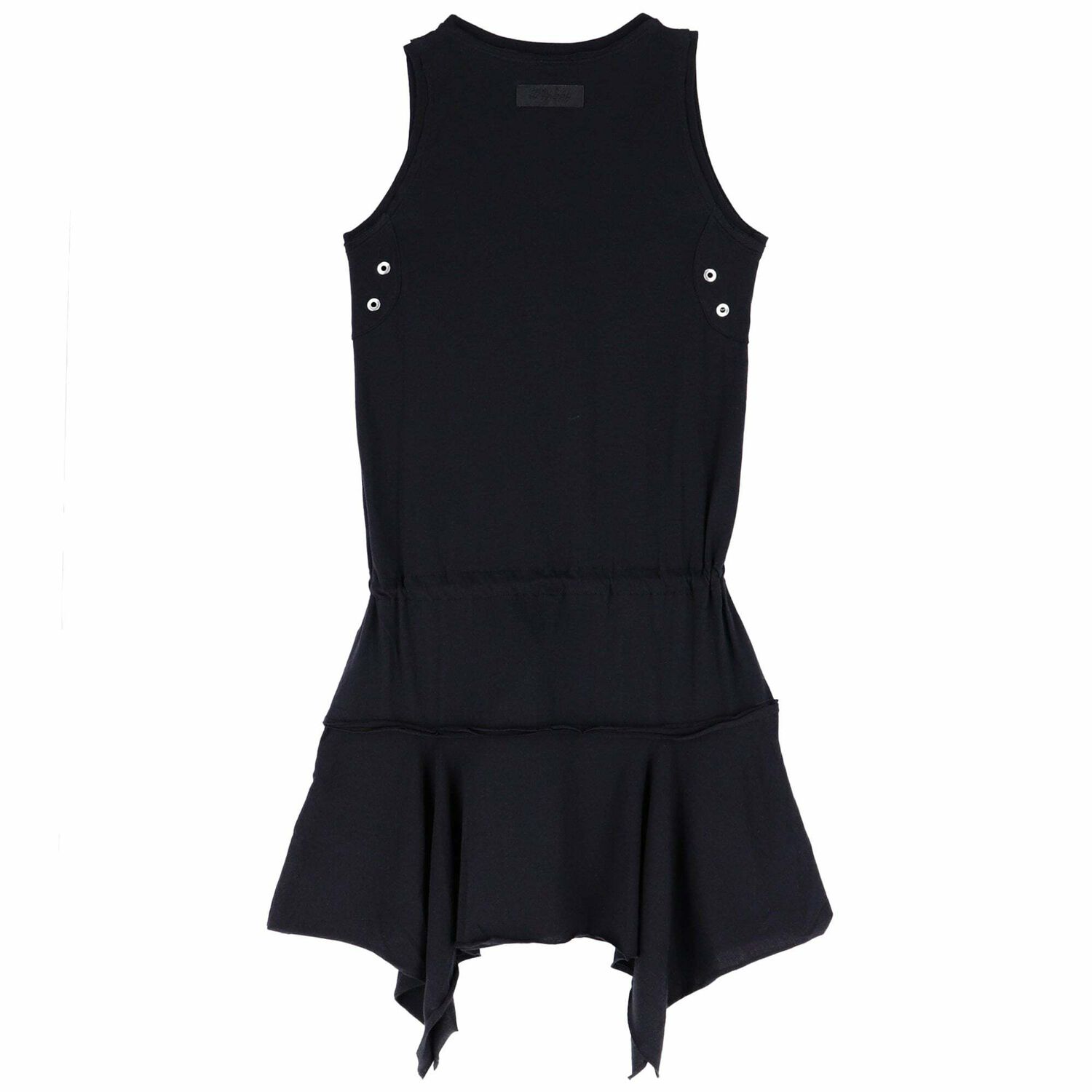 Girls Black Jersey Dress, 1, hi-res