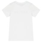 Boys White Logo T-Shirt, 6, hi-res
