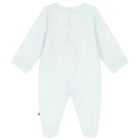 Baby Boys Blue Teddy Bear Logo Babygrow, 2, hi-res