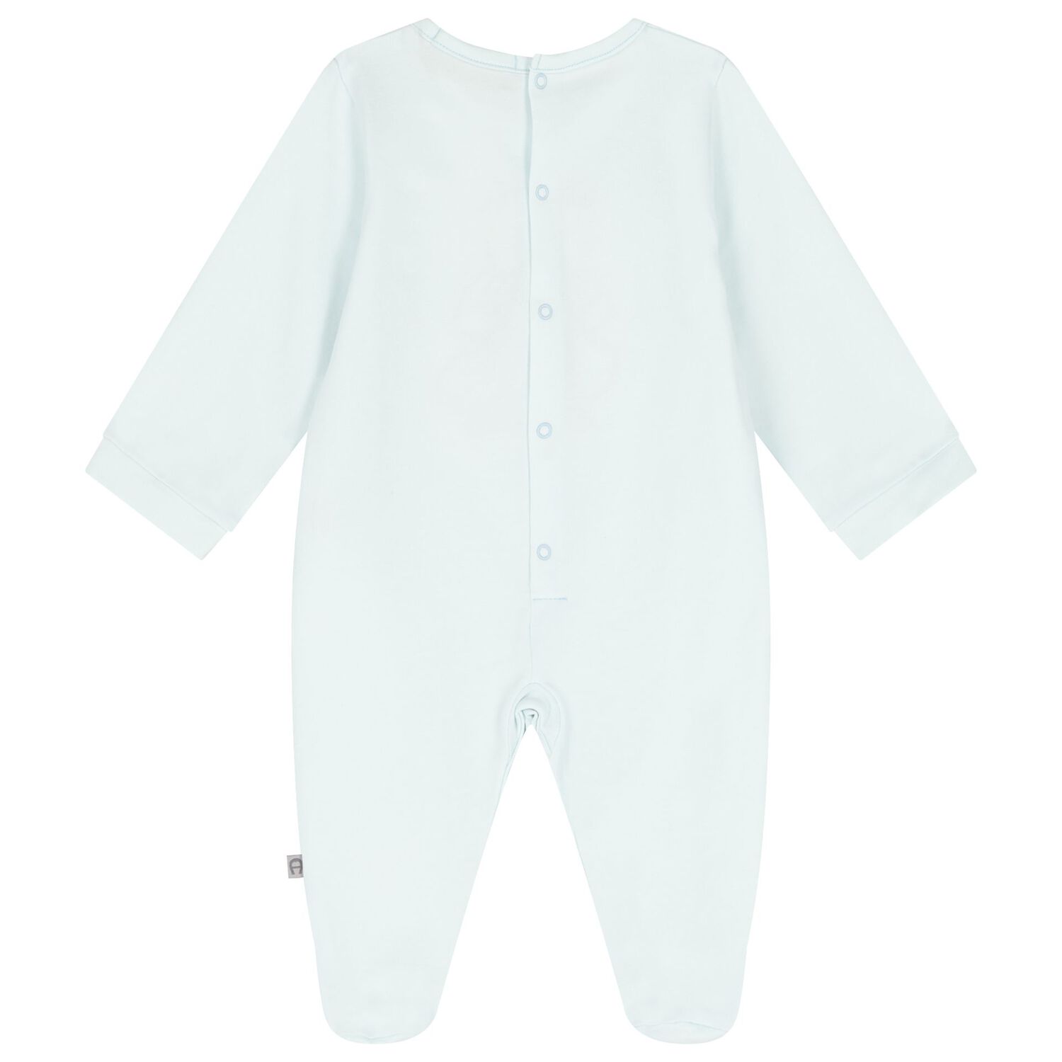 Baby Boys Blue Teddy Bear Logo Babygrow, 2, hi-res