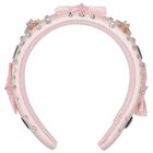 Girls Pink Embellished Headband, 1, hi-res