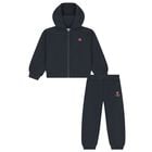 Girls Navy Blue Boke Flower Tracksuit, 1, hi-res