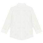 Boys White Logo Shirt, 2, hi-res