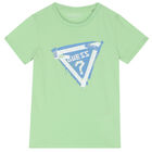 Boys Green Logo T-Shirt, 1, hi-res