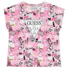 Girls Pink Logo T-Shirt, 1, hi-res