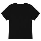 Younger Boys Black Logo T-Shirt, 1, hi-res