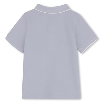 Younger Boys Blue Logo Polo Shirt