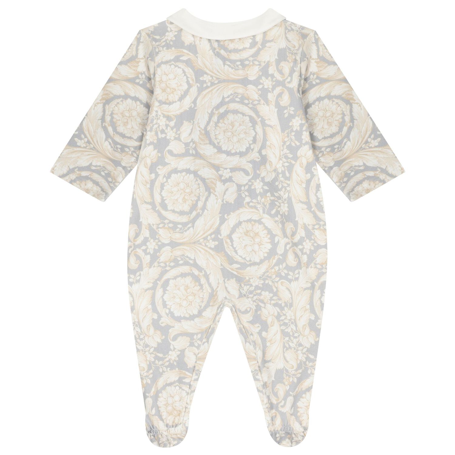 Baby Girls Grey Barocco Babygrow Gift Set, 3, hi-res