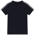 Boys Navy Blue Logo T-Shirt, 2, hi-res