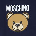 Navy Blue Teddy Bear Logo Babygrow, 2, hi-res