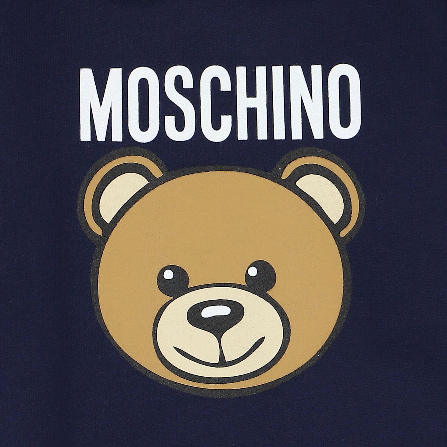 Navy Blue Teddy Bear Logo Babygrow, 2, hi-res