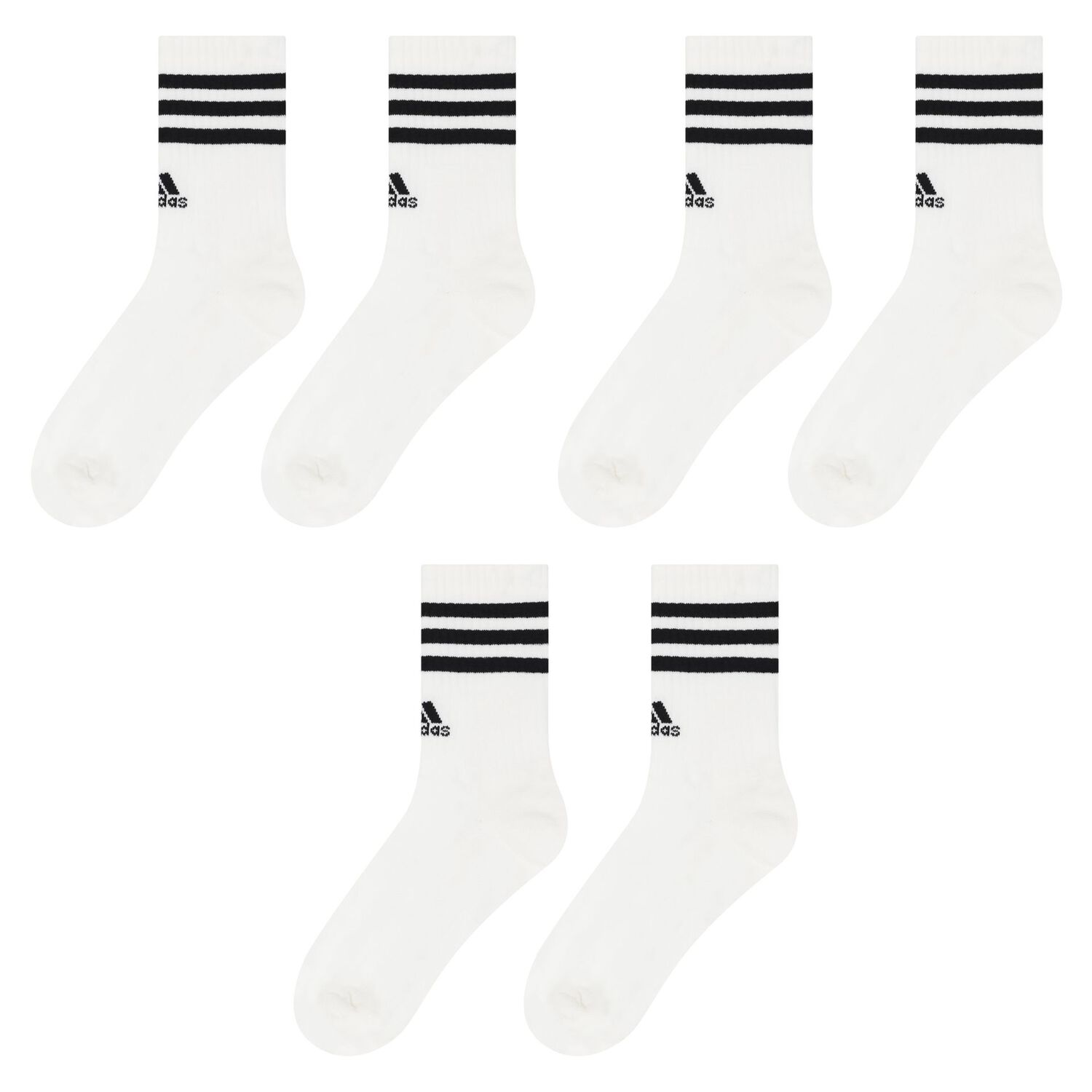 White Logo Socks ( 3-Pack ), 1, hi-res