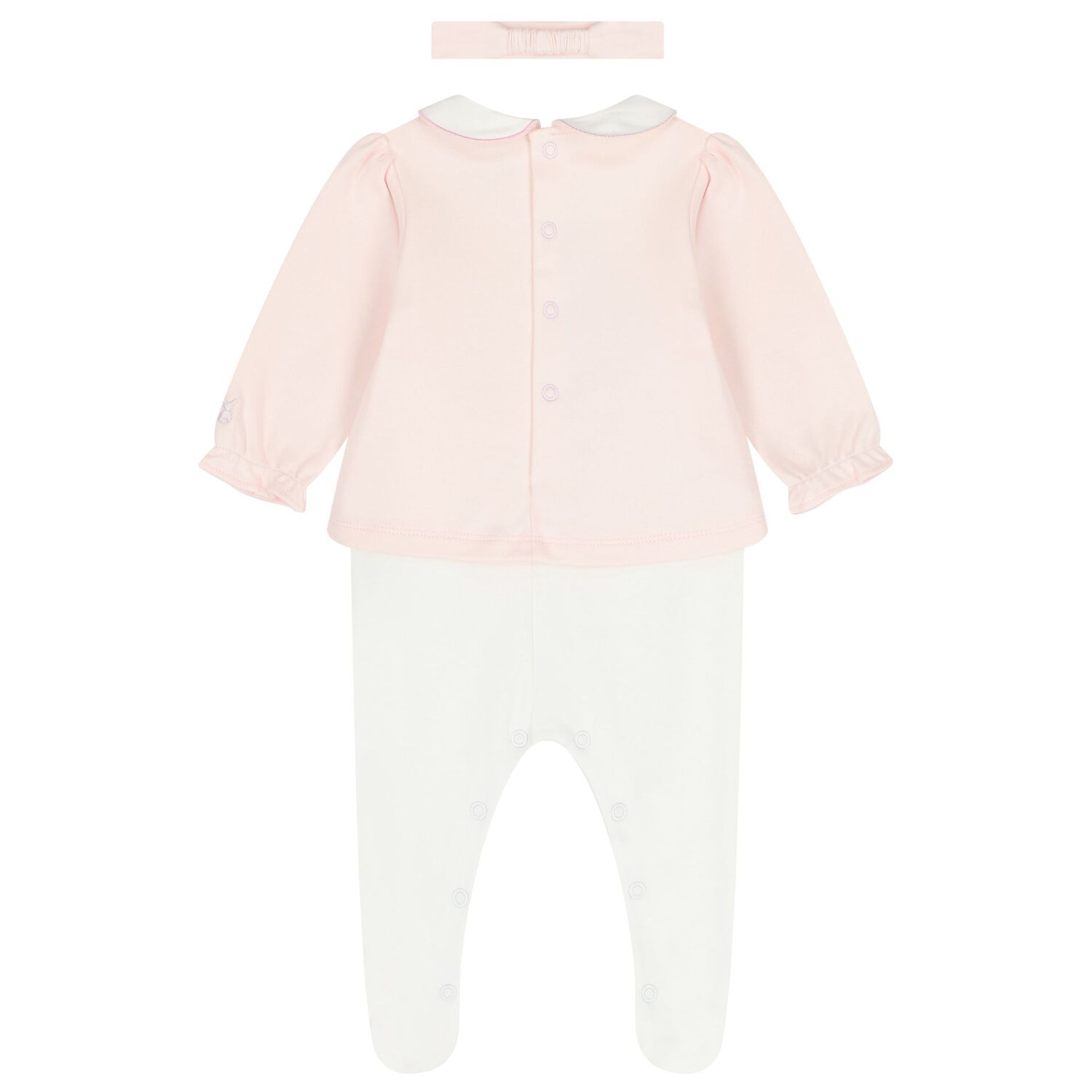 Baby Girls Pink Floral Babygrow Set, 1, hi-res image number null