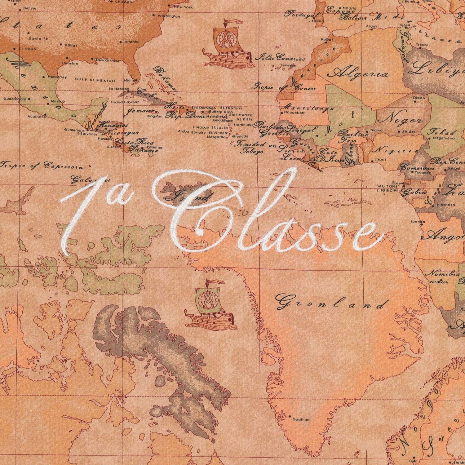 Ivory & Beige Geo Map Babygrow Gift Set, 3, hi-res