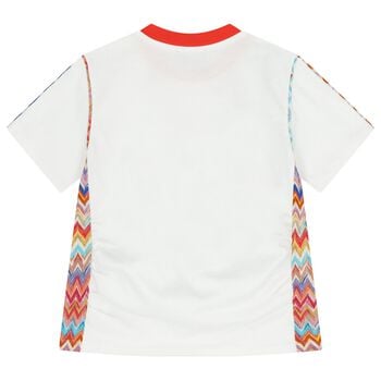 Girls White Logo T-Shirt