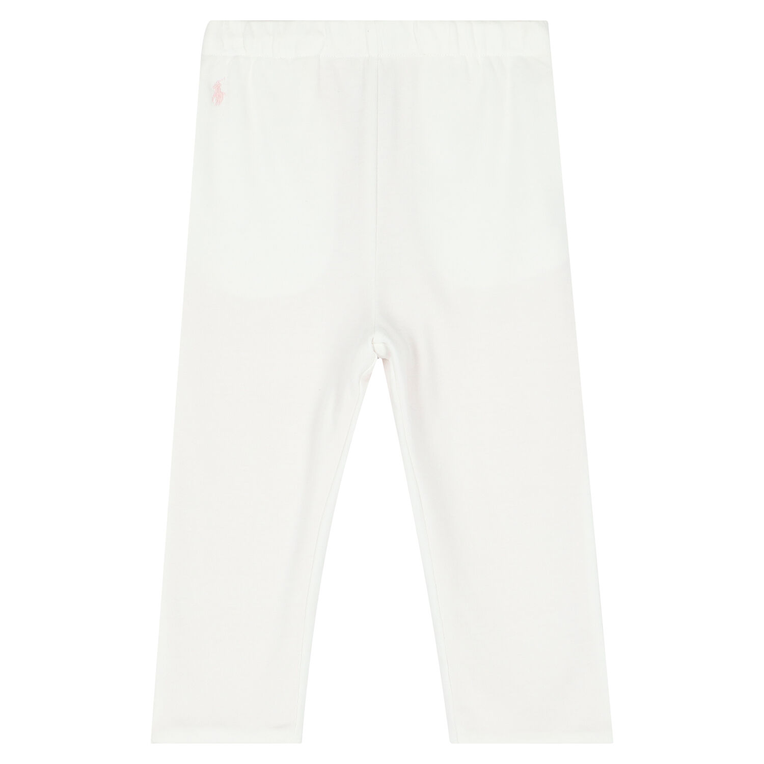 Baby Girls White & Pink Reversible Logo Trousers, 1, hi-res image number null
