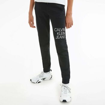 Boys Black Logo Joggers