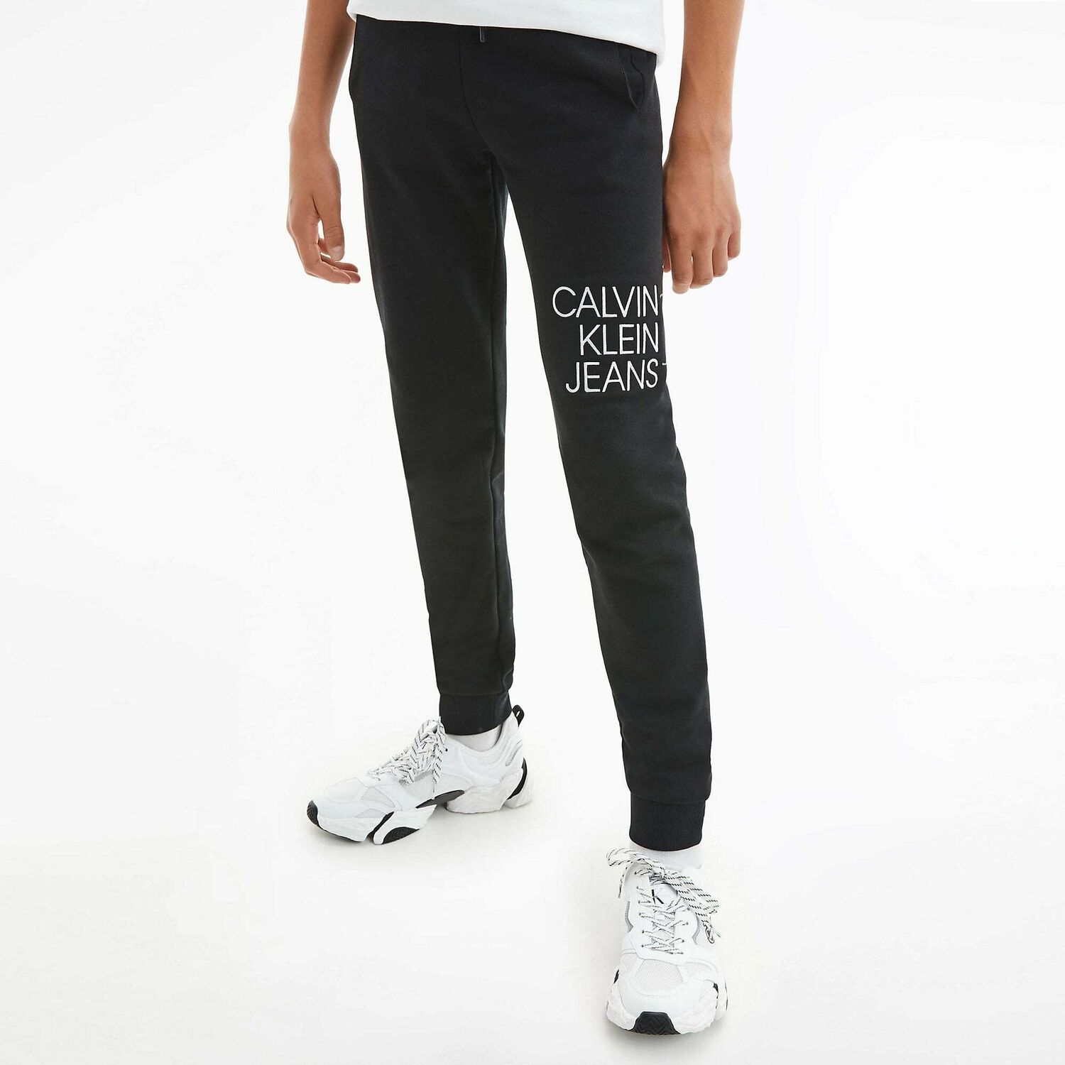 Boys Black Logo Joggers, 1, hi-res image number null