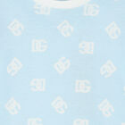 Baby Boys Blue Logo Romper, 1, hi-res