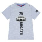 Younger Boys Blue Logo T-Shirt , 1, hi-res