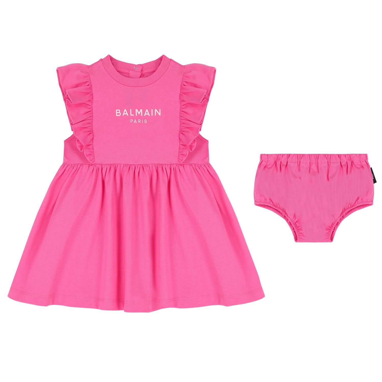 Younger Girls Pink Logo Dress Set, 1, hi-res