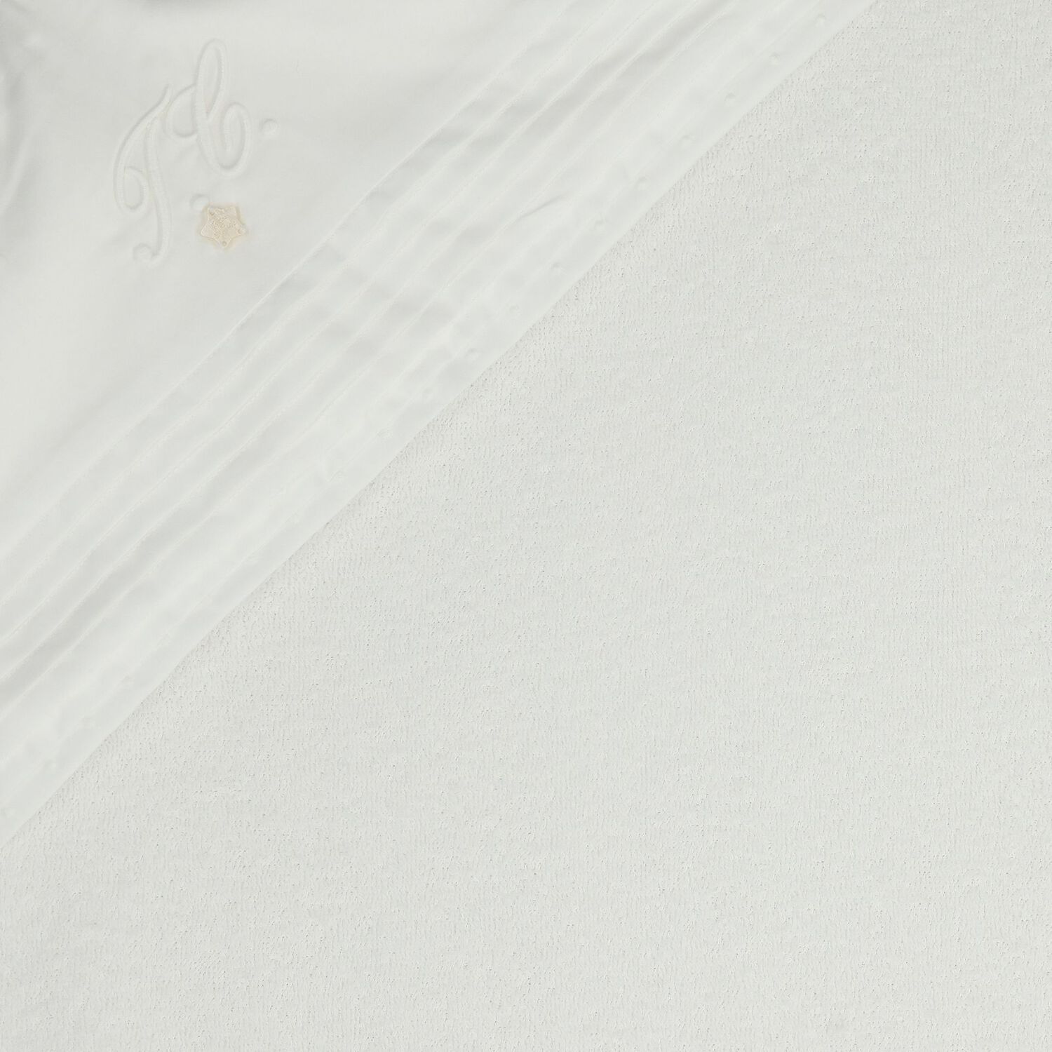 White Logo Baby Hooded Towel, 1, hi-res