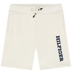Boys Ivory Logo Shorts, 2, hi-res