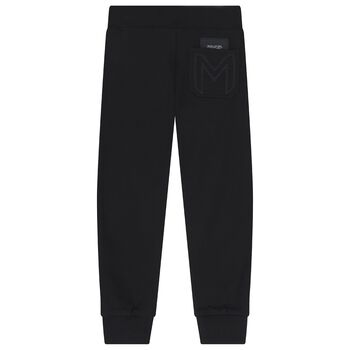 Boys Black Logo Joggers