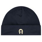 Navy Blue & Gold Logo Babygrow Gift Set, 1, hi-res