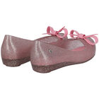 Girls Pink Bow Jelly Shoes, 1, hi-res