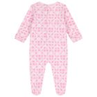 Baby Girls Pink Logo Babygrow, 1, hi-res