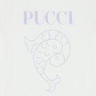 Girls White Logo T-Shirt, 1, hi-res