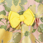 Baby Girls Pink Floral Jacquard Dress, 1, hi-res