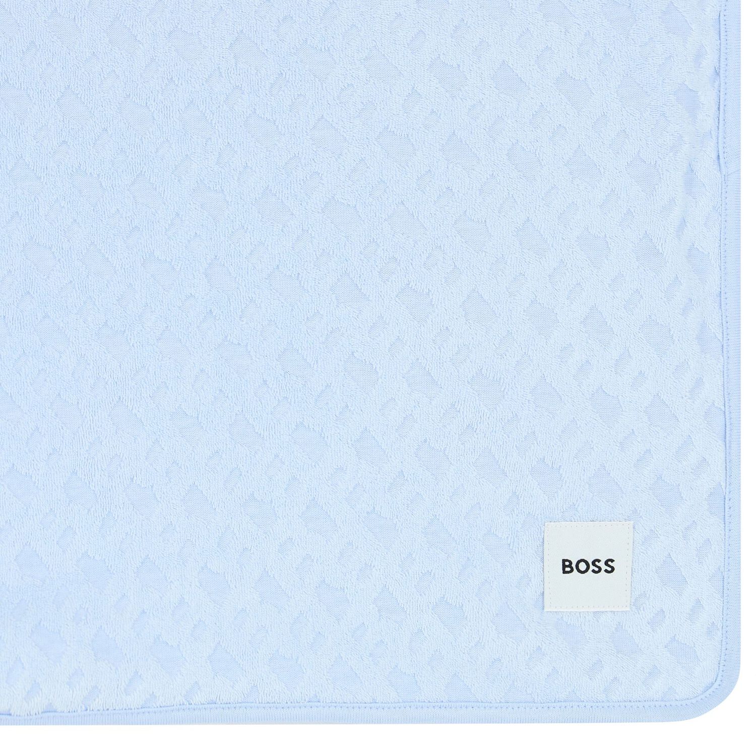 Baby Boys Blue Logo Blanket, 2, hi-res