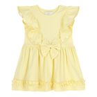 Baby Girls Blue Ruffle Dress, 1, hi-res